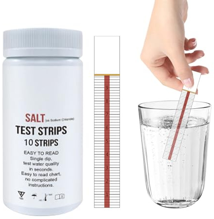 Pool Teststreifen, Spa Teststreifen, Salzwasser Erkennungspapierstreifen, Mehrzweck Wassertestgerät, Zubehör Für Leitungswasser, Aquarien Für Wasser-Whirlpóols, Spas 10 Stück