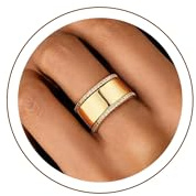 SIXDUTON 3 Stück Ringe Damen, 14 Karat Vergoldete Ringe Set Stapelbare Daumenringe Fingerring Stapelringe Verlobungsring Set Schmuck Geschenke für Muttertag Mutter Frauen