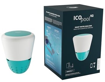 Ondilo ICO Pool V2 Essential+ Chlor-Brom, Wasseranalysegerät für Chlor- oder Brom-behandelte Pools, stündliche Messung pH, ORP, Wassertemperatur, Kalibrierungsset im Lieferumfang enthalten