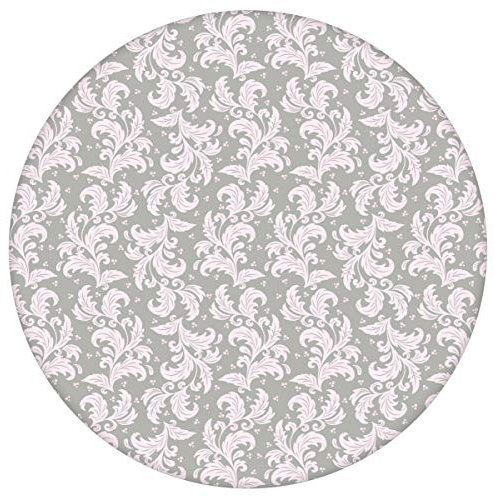 Gräflich Münster'sche Manufaktur grau Ornamenttapete Nostalgie Ranken Blätter Nostalgietapete - Vliestapete Ornamente, Vintage GMM Vintage Tapete für Wohnzimmer (Muster 20 x 46,5cm)