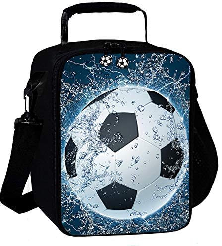 7-Mi 3D Fußball Isolierte Wiederverwendbare Mittagessen Taschen Jungen Lunchbox Für Mädchen Mittagessen Tote Kühltaschen Mittagessen Snack Tasche Für Kinder Thermotaschen 02