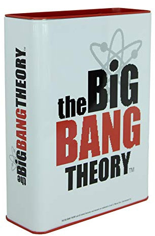 The Big Bang Theory Metal Money Tin - Money Box 8-bit Design with Leonard, Sheldon, Howard, and Raj