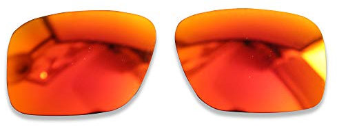 POLARLENS Lentes de repuesto polarizadas para Oakley Holbrook XL - Compatibles con gafas de sol Oakley Holbrook XL (rojo fuego)