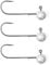 Major Fish Connector Jigköpfe Wire Keeper Jigheads 3 Stück 15 Gramm/Größe 6/0