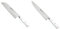 Arcos Riviera Blanc Cuchillo Santoku, 180 mm (estuche) + Riviera Blanc Cuchillo de cocinero, 200 mm (estuche)