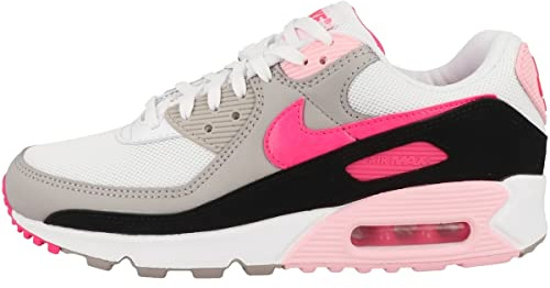Nike Damen air max 90 Gymnastikschuh, White Hyper Pink Black College Grey, 38.5 EU