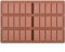 AVANA Molde de silicona para 6 bandejas de chocolate, sin BPA, antiadherente, molde para chocolate, color marrón (forma 1)