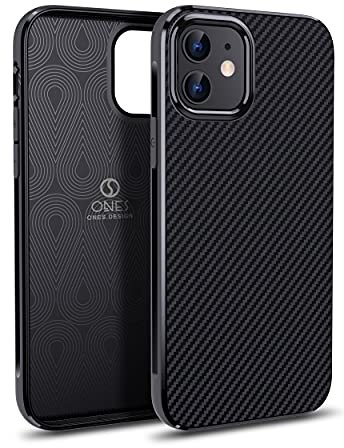 ONES Thin Case for iPhone 11,Carbon Fiber Pattern Cover Shockproof Protective Phone Slim Case with Minimalist Design and Scratch Resistant Fingerprint Prevention,Black