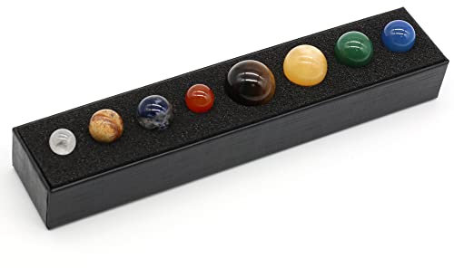 Tiardey 8 Planeten Steine Hand Dekoration für Zuhause Kristall