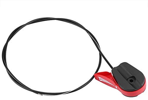 BOROCO 165 cm 65 Zoll Rasenmäher Gaszug Schalterhebel Steuergriff Kit Garten Universal Rasenmäher Schalter Gasauslöser Kabel