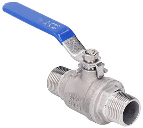 Kugelhahn Edelstahl 304 NPT 3/4 Zoll 2 Außengewinde Manueller Antrieb Durchtrennte Sanitärarmaturen für Einfache Installation