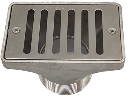 WOTEG Scarico 'Acqua della Piscina, Scarico Pavimento in Acciaio Inox, per Piscina Terra, Scarico Principale Pavimento, Scarico 'Acqua, Accessorio drenante per Piscine