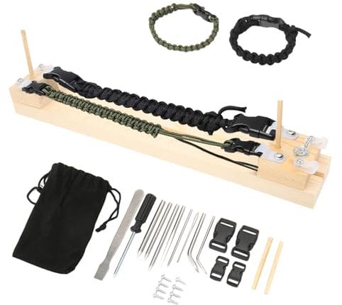 Einstellbare Länge Paracord Jig Armband Maker, Holz Paracord Armband Jig Für Paracord Flechten Weben DIY Craft Tool