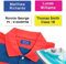 100 x Clothing Labels for Care Home (37 x 15 mm) Waterproof Iron on Name Labels for Clothes Label for Kids Papa Prints