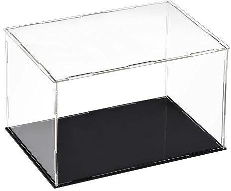 Top-Vigor Acryl Klare Vitrine –30 x 20 x 20cm Staubdichte Schutz Aufbewahrungsbox Zum Zusammenbauen – Präsentationswürfel Für Figuren Spielzeug Sammlerstücke Hausaufbewahrung