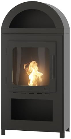 OutInFire Cheminée Bioéthanol de sol | Poêle Bioéthanol, Biocheminée Portable Incoza-2 cm 125x60