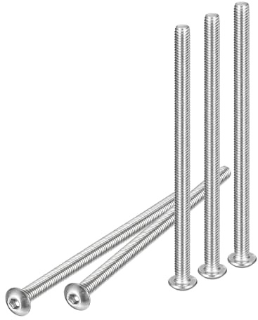 DTGN M4-0.7x70mm Button Head Socket Cap Screws - 25Pack - Good for Machine - 304 Stainless Steel 18/8 - Hex Drive Full Thread Fasteners