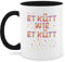 Tasse Tassen 325ml - Karneval & Fasching - Et kütt wie et kütt Konfetti I Köln I Kölsches Grundgesetz I Echte Kölner - 325 ml - Schwarz - karnevalstasse fasching- koeln carnevale kölsche