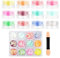 Paillettes de Corps,Lumineuse Paillettes Gel,Paillettes de visage,paillettes chunky,12 Couleurs Maquillage Fluorescent Paillette Set pour Visage,les ongles et la peinture, Cheveux,Halloween,Fête,Noël