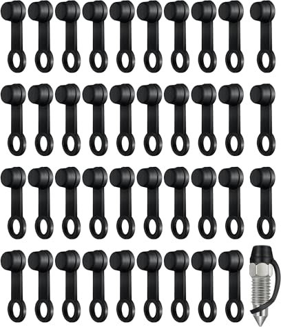 Flaconi 40PCS Motorradfitting Kappe，Gummi-Bremsenentlüfter,Bremsenentlüfter，Schmiernippel Schutzkappe，Bremse Schraubkappen Passende Gummi Staubschutz für Autos, Motorräder und Fahrradzubehör