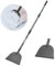 Breeze Touch 172,7 cm Metall Garten Reinigungsschaufel, Stahl Bodenschaber Langer Griff Schwerlast, Länge Einstellbar, Tragbare Flache Schaufel für Gehwege, Klar Unkraut, Eiskratzer für Auffahrt,