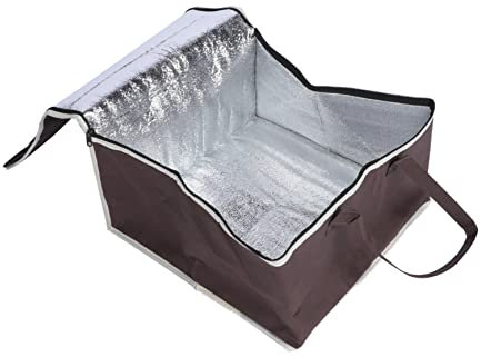 CIYODO 1 Pc Sacchetto Per L'imballaggio Della Torta Portavivande Isolato Cestino Del Pranzo Riscaldato Borsa Termica Per Il Trasporto Dei Pasti Porta Casseruola Tessuto Non Tessuto Coffee