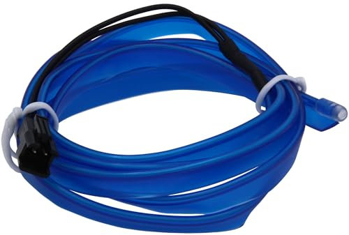 Recambo 5M EL Wire LED Ambiente Beleuchtung, 12V Flexible Neon Lichtleiste, Innenraumbeleuchtung für Auto, Inverter Inklusive, Wasserdichtes Ambientelicht für PKW, Blau