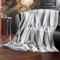 Delindo Lifestyle Webpelzdecke Milton, kuschelige Kunstfell Wohndecke, flauschig weiche Kuscheldecke, grau, 220x240 cm