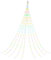 Generico Waterfall Star String Lights - 6.56Ft 9 Strands Fairy Strands Lights - IP44 Waterproof, Twinkle Lights Christmas Tree - Waterfall Tree Lights for Indoor Outdoor - Christmas Waterfall Lights