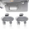2 Pezzi Clip per Visiera Auto,Supporto Parasole per Auto, Gancio Parasole per Auto, Gancio Parasole Staffa Sostituzione per A1 A3 A4 A5 Q3 Q5 (8E0 857 562) A7 B6 B7 B8 S4 S5, Grigio