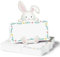 BETESSIN Tischkarten Ostern - 50 Stück Platzkarten mit niedlichem Osterhase Motiv - Namenskarten zum Beschriften - Tischdekoration für Ostern, Frühling Party & Kindergeburtstag