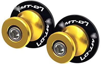 Sturzpads Motorrad 6MM Für Y┐AMAHA MT-07 FZ-07 MT 07 FZ07 2015-2022 2021 MT07 Logo Motorradzubehör CNC Schwingenspulen Slider Stand Schrauben(Gold,A)