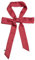 Damen Satin Gürtel 5cm x 195cm Band Imitated Silk Lange Schal Kleid Bund Hut Zubehör (Claret Red Mini Polka Dots)