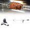 Spiedino girevole, griglia elettrica per maialino, in acciaio inox, con motore, 2 aghi per carne, 220 V – 240 V, girarrosto elettrico