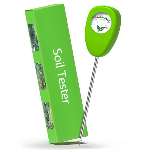 HAZENS Boden Feuchtigkeitsmesser für Pflanzen Portable, Feuchtigkeitsmessgerät Pflanzen, Ohne Batterien, Hygrometer für den Garten, Genaues Bodenprüfgerät