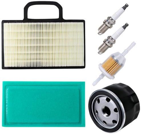 Kit de mise au point de filtre à air BenTsD compatible avec le filtre à air MIU11286 et le filtre à huile 492932 pour moteur Intek V-Twins 18-26 HP JD LA130 LA140 LA150 L120 D130 GY20575