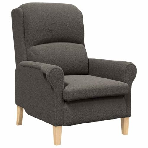vidaXL Armchair Dark grey 76 x 94 x 102 cm, Stylish Living Room Armchair, Ergonomic Design, Soft Fabric Seat, Supportive Chair, Chic Indoor Seating for Relaxation