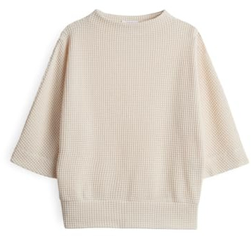 OPUS Damen Sweatshirt | GULOPI Regular Sweatshirt in Strickoptik Natural Glaze, 36
