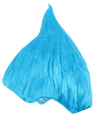 LIFKOME Perücke Blau Karneval Flammenform Perücke Cosplay Haarperücke Strapazierfähig K-seidenmaterial Leuchtende Farbe Troll Festival Karneval Kopfschmuck