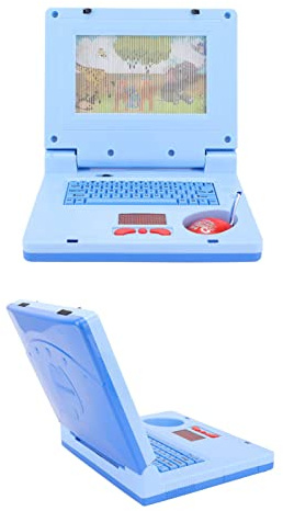 Fdit Kleinkind-Lerncomputer-Spielzeug, LED--Lern-Laptop, Pädagogisch für die Kognitive Entwicklung, Kunststoff, Rosa, 1 Packung, für / (Blaue, Nicht einziehbare Maus)