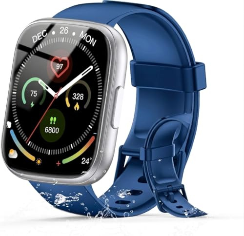 CILLSO Montre Connectée Homme Femme, 1.95 HD Smartwatch avec Appel Bluetooth, Montre Sport avec Cardiofrequencemetre/Sommeil/Podometre, 110+ Modes Sportifs, IP68 Étanche, Smart Watch pour iOS Android