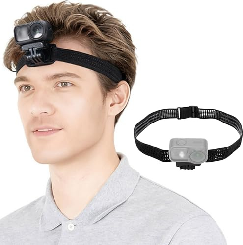 JJC Osmo Nano Magnetische Kopf Halterung POV Kopfband für DJI Osmo Nano | Schnellverschluss Kopfband Osmonano Stirn Magnethalterung, Magnetischer Vlogkamera Adapter Head Strap Zubehör für Vlogging