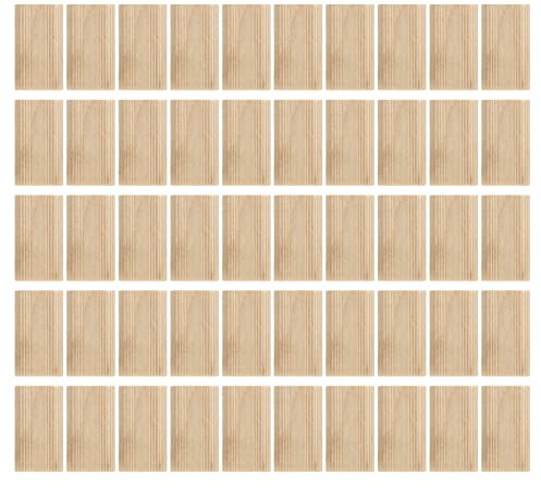 Domino Dübel aus Buchenholz, 50 Stück, 8x40mm, Lose Holzdübel für präzise Positionierung - Hochwertiges Material, Vielseitig Einsetzbar für Möbelbau und Holzarbeiten