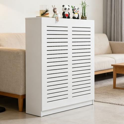 Pucaru Radiator Shelf, White, Radiator Cover Shelf Can Be Used to Cover Debris and Protect Privacy(70 cm x 70 cm x 20 cm)
