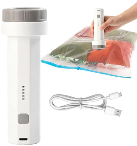 Bomba de Vacío Viaje Bombeo De Compresor Inalámbrico Ergonómico | Bomba De Vacío Inalámbrica De Viaje Para Ropa, Mantas, Ropa De Cama, Colchones, Equipaje De Viaje, Flotadores,