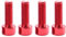 SM SunniMix 4 Pack Water Bottle Cage Bolts, Bicycle Water Bottle Holder Screws Mountain MTB Bike Cycling - Select Colors, Red