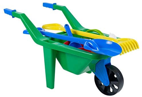 URBN-TOYS 6 Piece Garden Wheelbarrow Set