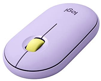 Logitech Pebble Wireless Mouse with Bluetooth or 2.4 GHz Receiver, Silent, Slim Computer Mouse with Quiet Clicks, for Laptop/Notebook/iPad/PC/Mac/Chromebook
