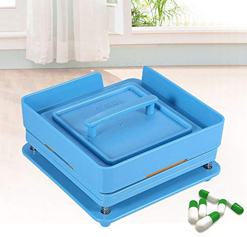 Kapselfüller, Platz für 100 Kapseln Manuell Kapsel Filler Kapselfüllgerät zum befüllen von Kapseln Für Vitamine Pulver Kapseln Füllwerkzeug 00#(Ohne Pulversperre)