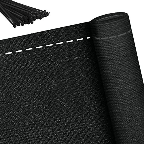 Froadp 1.2x10m HDPE Brise-Vue d'intimité pour Jardin, Écrans de Protection Clôture Ombrage, Filet Revêtement de Vent Tissu avec Anti-UV, Paravent pour Jardin Terrain de Sport(Anthracite)